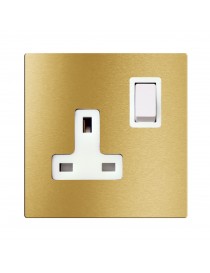 PRESA 13A + INTERR. 2P ORO 2M