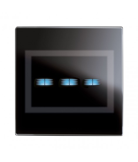 3 INTERR. TOUCH SCHWARZ 230V 6A 3M