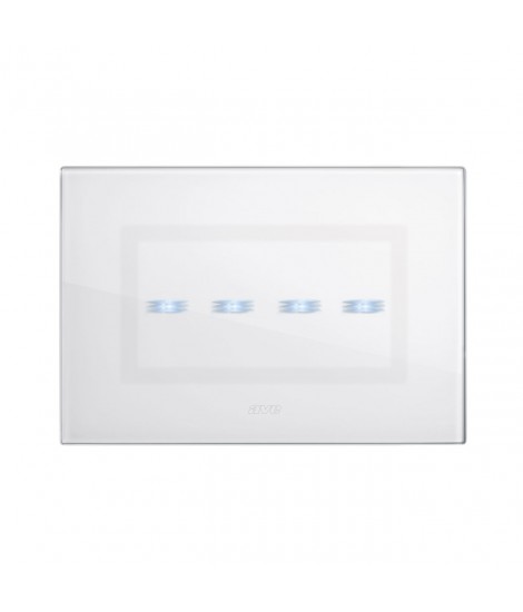 4 INTER.TOUC.VETRO BIANCO 230V6A 4M