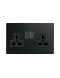 2 SOCKETS 13A MSTD+INT.1P ANTHRAC.4M