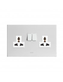 2 SOCKETS 13A MSTD+INTER.1P CORIAN 4M