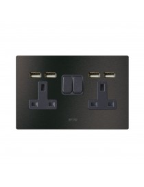 2 BUCHSE 13A INTERRUTT. 2P ANTHRAC.4M