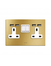 2 BUCHSE 13A INTERRUTT. 2P GOLD 4M