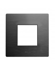 PLACCA 98x98 ALLUMIN. ANTRACITE 2M