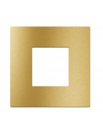 PLACCA 98x98 ALLUMINIO ORO 2M