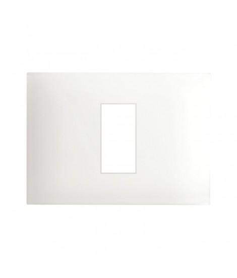 PLACCA YOUNG44 BIAN.RAL9010 1COM 3M