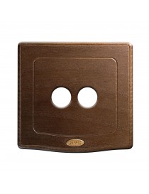 PLACCA 98x98 LEGNO NOCE 2COM.LEV.