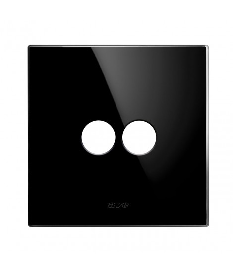 Plate 98 VETRO98 black glass 2COM.LEV.