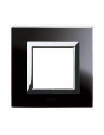 PLACCA FINES. 98x98 VETRO NERO 2M