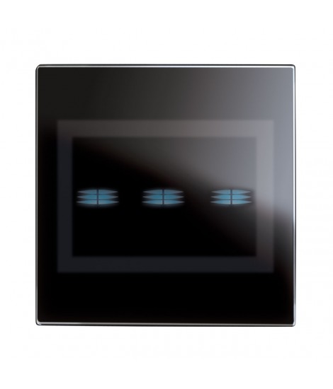 Plakette 98 niss98 Glas Schwarz TOUCH 3COM.