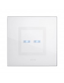 Plate 98X98 white glass TOUCH 2C.