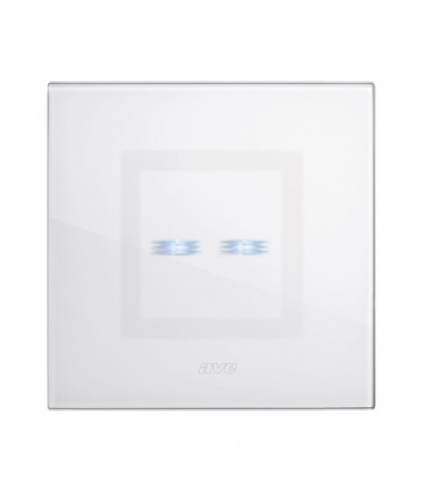 Plate 98X98 white glass TOUCH 2C.