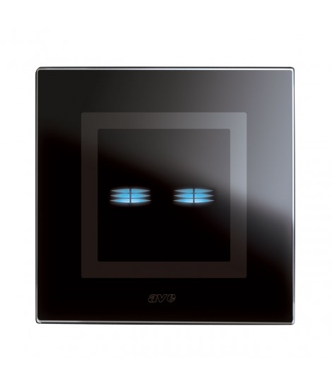 Plakette 98 niss98 Glas Schwarz TOUCH 2COM.