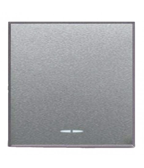 SCHALTER 1P 16AX ILLUM. ALUMINIUM 2M