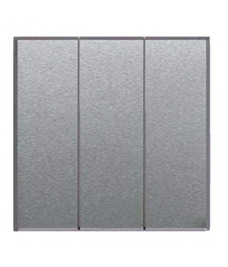 DREIFACH-SCHALTER 1P 10AX ALUMINIUM.2M