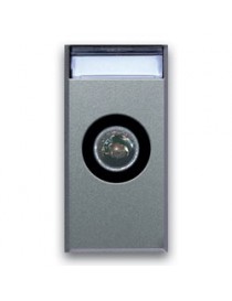 BUCHSE TV/SAT PASS.6DB MASCH.ALUMINIUM 1M