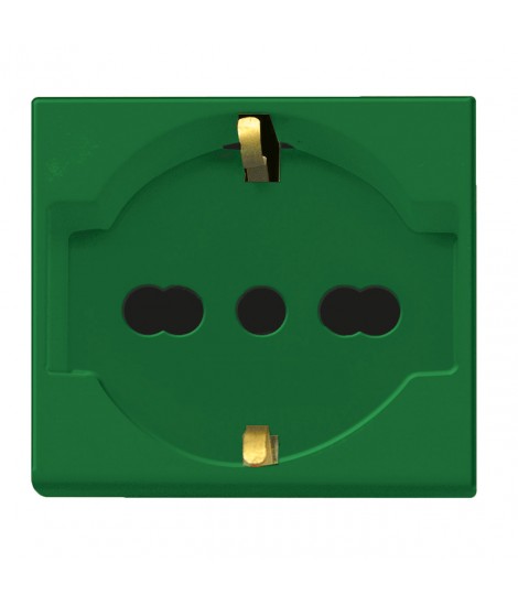 SOCKET BYPASS 2X10/16A+T GREEN