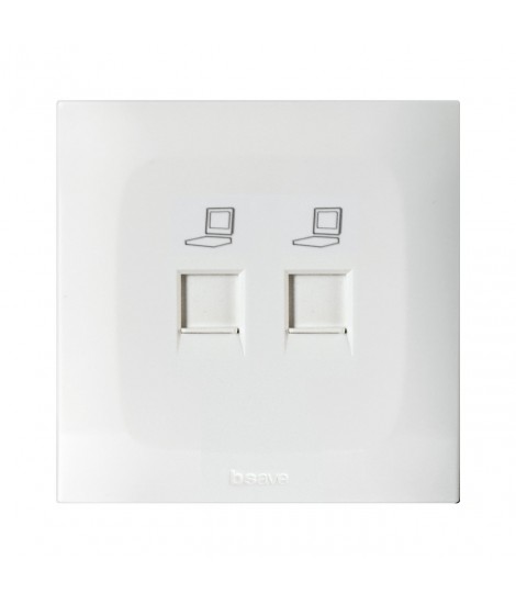 DOPPIA PRESA RJ45 CAT. 6 UTP 2M