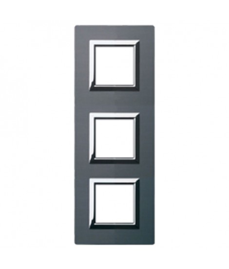 PLAQUE VERA44 ALLUM.ANTRACIT.2+2+2M
