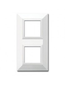 PLACCA ZAMA44 BIANCO RAL9010 2+2M