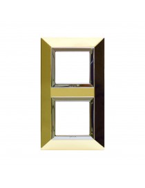 PLACCA ZAMA44 OTTONE LUCIDO 2+2M