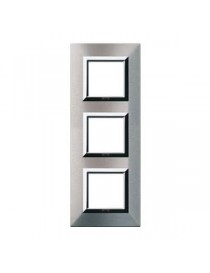 PLAQUE ZAMA44 ALUMINIUM NAT. 2+2+2M
