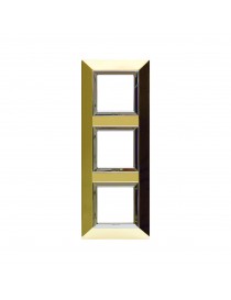PLACCA ZAMA44 OTTONE LUCIDO 2+2+2M