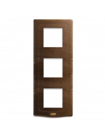 PLATE ENG. STYLE WOOD WALNUT 2+2+2M