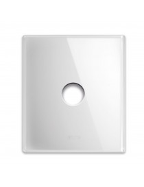 PLATE NEW STYLE GLASS WHITE 1COM