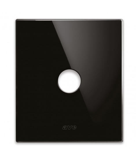 PLACCA NEW STYLE VETRO NERO AS.1COM
