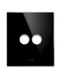 PLACCA NEW STYLE VETRO NERO AS.2COM