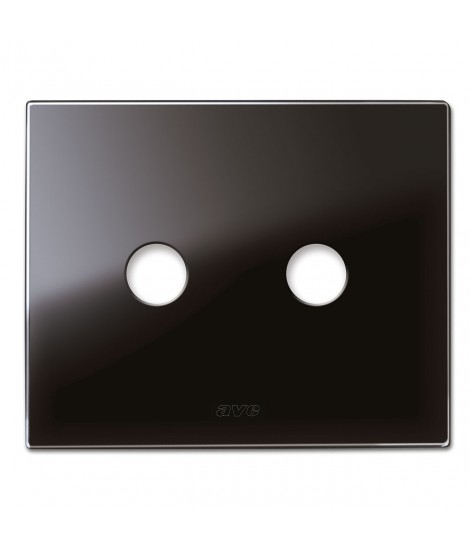 PLATE NEW STYLE BLACK GLASS AS.2COM