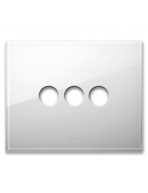 PLAQUE-NEW STYLE-GLAS WEIß 3COM