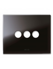 PLACCA NEW STYLE VETRO NERO AS.3COM