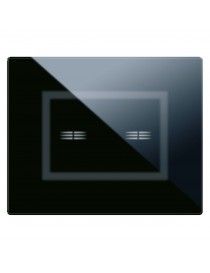 PLACCA VERATOUCH NERO ASSOLUTO 2COM