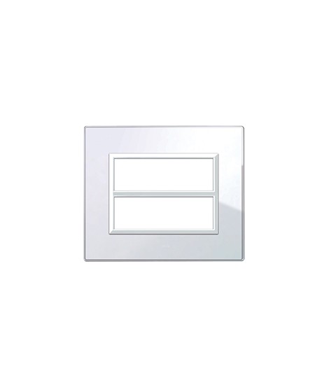 REAL44 WEISS GLASPLATTE 6+6M