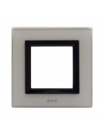 PLAQUE VERA44 GREY GLASS ARGEN 2M