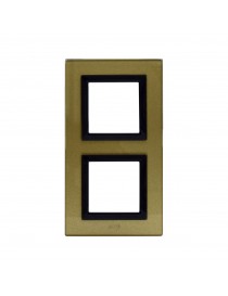 PLAQUE VERA44 GLASS GOLD 2+2M