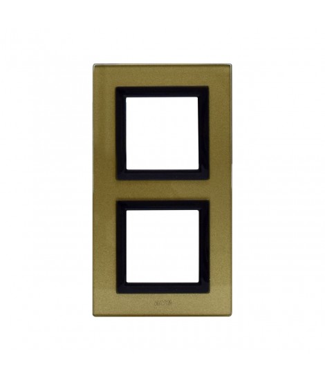 PLAQUE VERA44 GLASS GOLD 2+2M