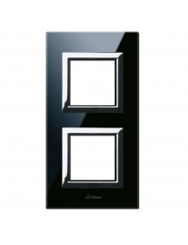 PLACCA VERA44 VETRO NERO ASSOL.2+2M