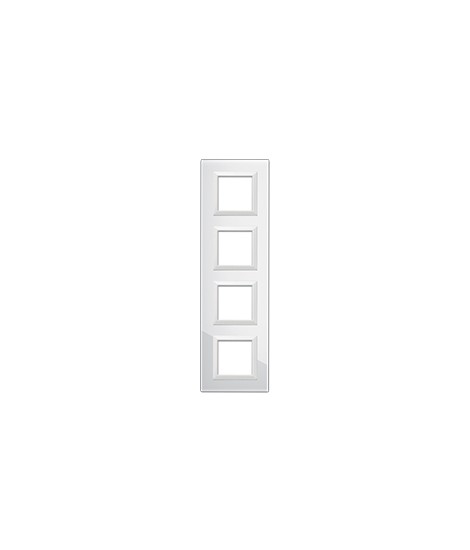 PLAQUE VERA44 GLASS WHITE 2+2+2+2M