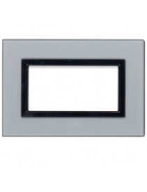 PLAQUE VERA44 GREY GLASS ARGEN 4M