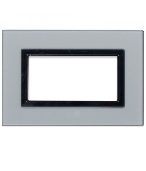 PLAQUE VERA44 GREY GLASS ARGEN 4M