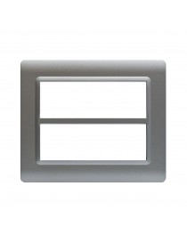 PLACCA TECN.44 ARGENTO OPACO 6+6M
