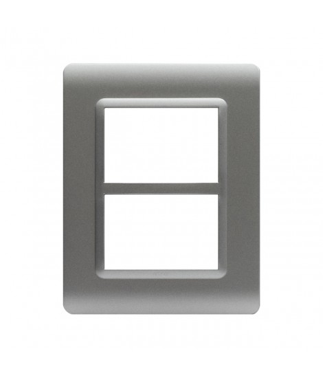 PLACCA TECN.44 ARGENTO OPACO 3+3M