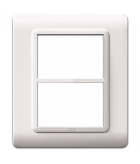 PLACCA TECN.44 BIANCO RAL9010 3+3M