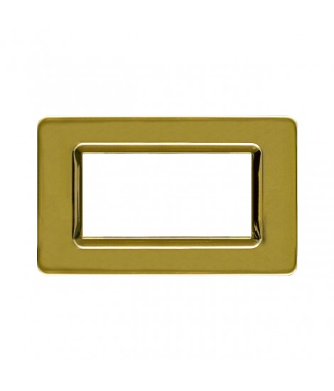 PLACCA TECN.44 OTTONE LUCIDO 4M