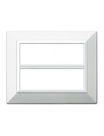 PLACCA ZAMA44 BIANCO RAL9010 6+6M
