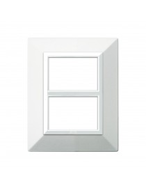 PLACCA ZAMA44 BIANCO RAL9010 3+3M
