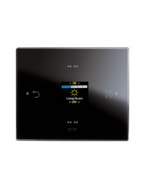 ROOM CONTROLLER KNX VETRO NERO